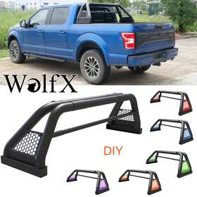 Wolfx Universal Sport Bar Truck Bed Chase Rack Roll Fit F150 Gmc Silverado Ram Diy