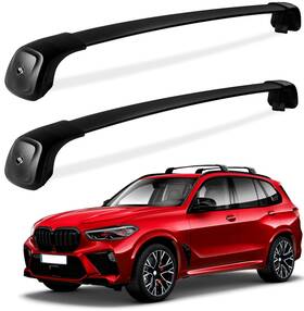 Wd-5701 Wonderdriver 260lb High Capacity Roof Rack Cross Bars For Bmw X5 G05 2019-2025 Black