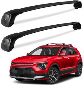 Wd-6196 Wonderdriver Roof Rack Cross Bars Rooftop Cargo Carrier For Niro 2023-2024 260lbs