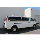 X37-t-white Aa Products Adjustable Van Roof Ladder Rack Chevy Ford Dodge