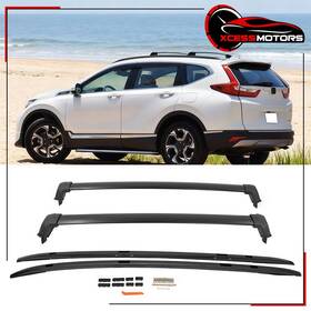 Xcs-5-rr-hcrv17oe-bk Xcessmotors 198073543125 Fits 17-22 Honda Cr-v Oe Style Car Top Roof Rack Cross Bars Side Rails Set Black