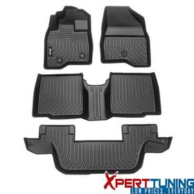 Xpt-cpd-fexpl157-1-bk Xpert-tuning Fits 15-19 Ford Explorer 3d Molded Floor Mats Carpet Liner Cover Tpe All Weather