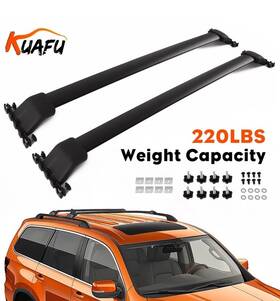 Yht Auto 705830106273 2pcs Top Rack Roof Cross Bar 220lbs Cargo Carrier For 2009-2015 Honda Pilot