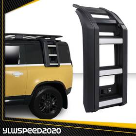 V-02etb4129abk Ylwspeed20 Fit For Land Rover Defender 90/110 20-22 L663 Side Roof Rack Access Ladder