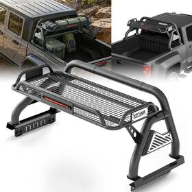 Aobr070047159 Yzona 660lb Sport Bar Bed Rack Roll Adjustable For Datoka/ridgeline/canyon/ranger