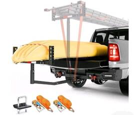 Yzona Bedrack-0026 Truck Bed Extender Hitch Mount 2 In 1 Design Foldable Kayak