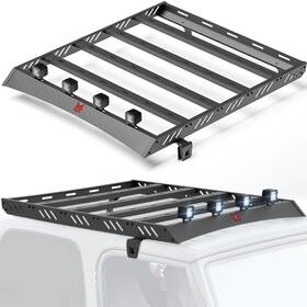 Frcr03035789 Yzona For 97-2006 Jeep Wrangler Tj 2 Doors Hardtop Roof Rack Cargo Basket With Led Light