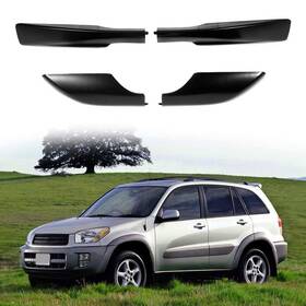 10789702 Zonemotive Black Roof Rack Cover Rail End Shell Replacement For 2006-2012 Toyota Rav4 2.5l