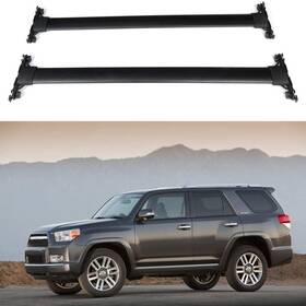 10789967 Zonemotive 2x Roof Rack For 2017-2019 Toyota 4runner Black Aluminum Cross Bar Alloy