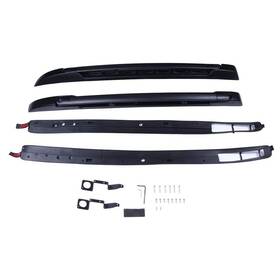 10789969 Zonemotive 2pcs Rack Roof Rial For Toyota Tacoma Double Cab 2005-2008 Top Cross Bars Black
