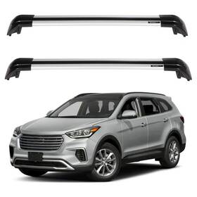 10790051 Zonemotive A Pair Aluminum Roof Rack Cross Bar Cargo For Hyundai Santa Fe 2013-2017