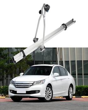 11253805 Zonemotive Universal 52 Inch Bike Bicycle Rack Carrier Car Mount Aluminum Roof Top Clamp Lock