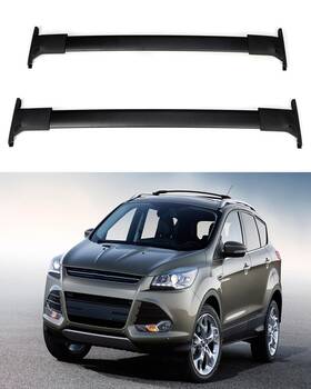 11253807 Zonemotive For Ford Escape 2017-2018 Roof Rack Cross Bar Aluminium Baggage Carrier Black