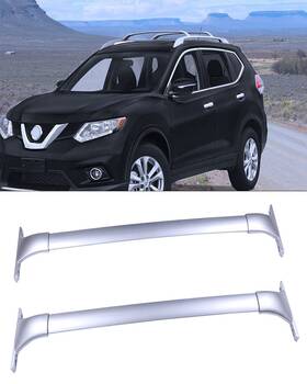 11253818 Zonemotive 2x Silver Roof Rack Cross Bar For 2014-2019 Nissan Rogue Luggage Carrier Cargo