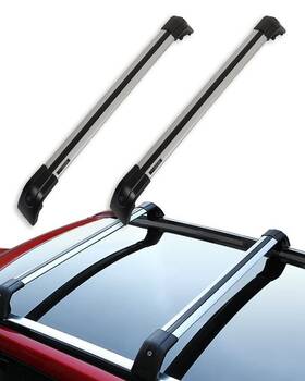 11253962 Zonemotive Cross Bar For 2017-2020 Chevrolet Bolt Ev Black Top Roof Rack Aluminum