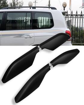 11254001 Zonemotive Black For 2003-09 Toyota Land Cruiser Plastic Roof Rack Rail End Shell