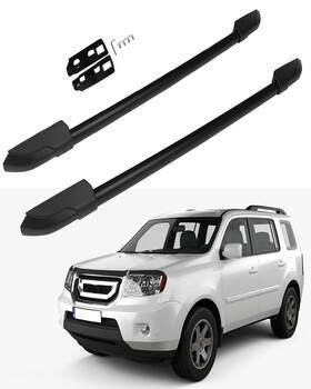 11254002 Zonemotive Roof Rack For 2009-2015 Honda Pilot Aluminum Cross Bars Cargo Luggage Carrier