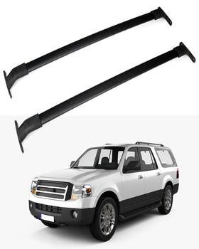11254010 Zonemotive For 2018-2022 Lincoln Navigator Ford Expedition Black Roof Rack Cross Bar