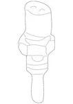 Genuine Mercedes-benz Oil Temp Sending Unit 005-153-23-28-64. Fixed Price $34.24.