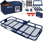 Mockins 60"X30"X6" Navy Trailer Hitch Cargo Carrier & Cu Ft Waterproof Car.... Fixed Price $468.03.