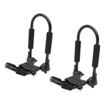 Curt-adjustable Aluminum Roof Rack Kayak Holders. Fixed Price $179.99.