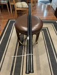 2 Yakima Round Roof Rack Crossbars 58 Great Condition W/ End Caps. Fixed Price $59.00.