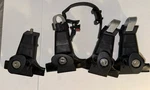 Set 4 Yakima 1A Rain Gutter Roof Rack Towers And Strap No Key Incomplete!. Fixed Price $69.99.