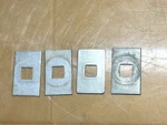 Thule Flat Rectangular Metal Washers For All 'c' Clamps-set Of 4-FREE Ship. Fixed Price $14.95.
