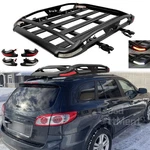 For Hyundai Santa Fe Roof Rack Cargo Luggage Carrier Baskets & Crossbars + Light. Fixed Price $229.36.