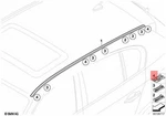 Genuine Bmw X5 E61 E70 520D 520I 523I 525D 525I 525XD 525XI Clip 51137073399. Fixed Price $10.20.