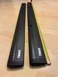 Thule Aeroblade 43" Black Crossbars Set 2 Roof Rack Oem Aluminum. Fixed Price $89.00.