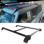 Fits 21-26 Ford Bronco 2DR 4DR Black Roof Rack Rails Cross Bars Set Aluminum. Fixed Price $194.99.