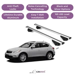 Erkul Roof Rack Cross Bars For Infiniti EX35/EX 2008-2012 Raised Rails Silver. Fixed Price $144.90.