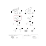 Thule Square Bar Adapter For Dockglide Dockgrip 52836. Fixed Price $6.48.