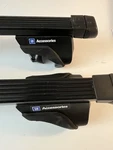 Gm Accessories/thule Roof Cross Bars 853-2341-07 & 1254 Locking Foot Pads. Fixed Price $119.99.