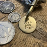 1974 Bmw 2002 Solid Brass Key Fob Heart. Fixed Price $14.95.