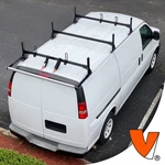 H1 3-BAR Steel Rack System W/ Roller Gmc Savana 1996-CURRENT (all Trims) Black. Fixed Price $787.55.