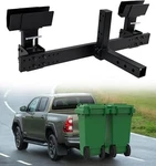 Elitewill Dual Trash Can Hauler Towing Hitch Carrier With 2" Receiver. Fixed Price $209.99.