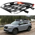 For Nissan Pathfinder Rooftop Rack Cargo Basket Carrier Cross Bars W/ Led. Fixed Price $229.11.
