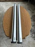 Thule Aeroblade Bars 47" (ARB47) Silver Cross Roof Rack.pair. Fixed Price $89.00.