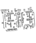 Genuine Mopar Roof Rail Reinforcement 68167481AA. Fixed Price $16.19.