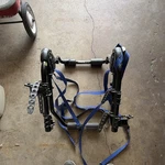 Thule Trunk Mount Rack 2-BIKE Capacity Black Blue Straps Used. Fixed Price $60.00.