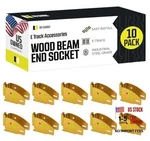 Track Wood Beam End Socket Shelf Brackets Accessories () 10 Pack Fixed Hinge. Fixed Price $61.75.