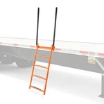Heavy Duty Flatbed Trailer Access Ladder Orange 5 Step Fits 48" Rails. Fixed Price $156.00.