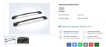 2019 Santa Fe Xl Roof Rack Cross Rails. Fixed Price $80.00.