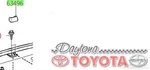 Land Cruiser Roof Rack Center Leg Cover 63496-60080-C0 Fits 2008-16 Driver Side. Fixed Price $29.00.