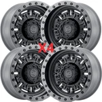 Abrams Wheels Black Rhino 17X9.5 Rims Package Set Of 4 Fits Jeep Wrangler. Fixed Price $1780.00.