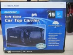 Highland 10389 Soft Sided Rainproof Top Carrier. Fixed Price $29.99.