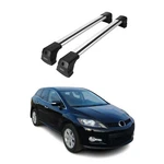 Fix Points Roof Racks Cross Bar Carrier For Mazda CX-7 2007-2012 Alu Silver 2X. Fixed Price $158.39.