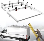 2015-2024 Ford Transit Cargo Van 54" 3 Bar Ladder Roof Rack W/ Roller. Fixed Price $236.00.